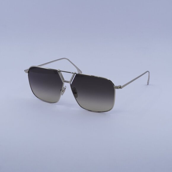 Victoria Beckham VB204S 702 Sunglasses Gold Square Frame, Brown Lenses - Picture 1 of 12